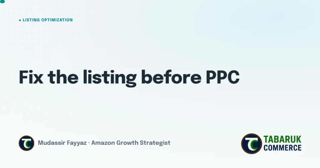 Amazon Sellers in Europe: Your PPC Isn't Underperforming. Your Listings Are Under-Converting.