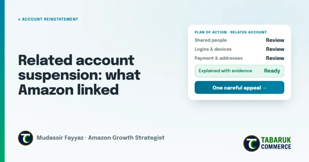 Amazon Related Account Suspension: What Amazon Linked and How to Appeal
