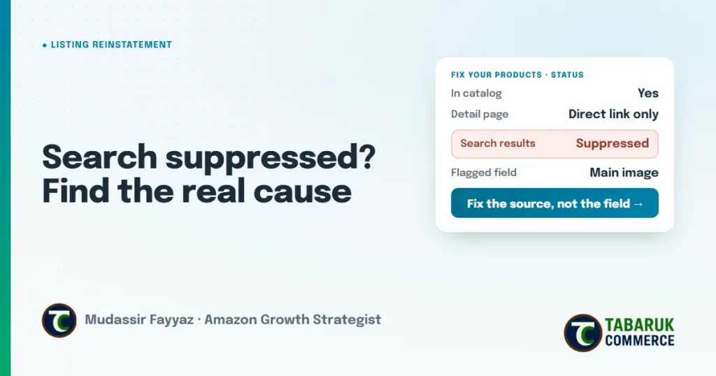 Amazon Listing Search Suppressed? How to Find the Real Cause and Fix It