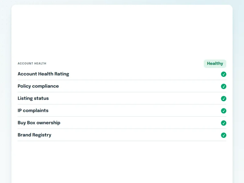Amazon account health and brand protection checklist