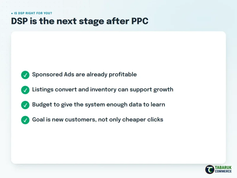 Amazon DSP readiness checklist for established brands