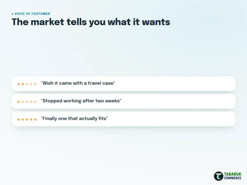 Amazon voice-of-customer review analysis